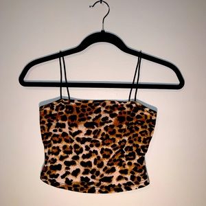 Cheetah Crop Top Size XS Shein With straps